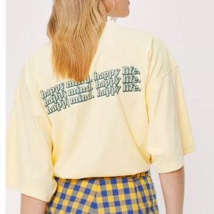 Happy Mind Happy Life Graphic T Shirt by Nasty Gal